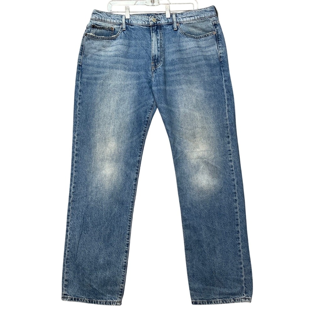 Lucky Brand 363 Vintage Straight Jeans Men 36x32 Medium Wash 5 Pocket Distressed